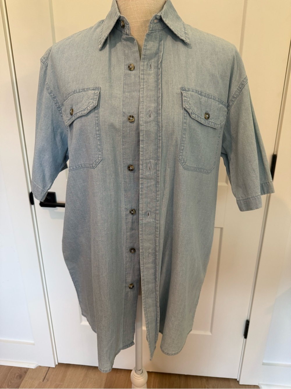 Wrangler Chambray Button Front Shirt| Size Small